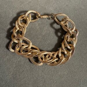 Gold Tone Statement Chain Bracelet